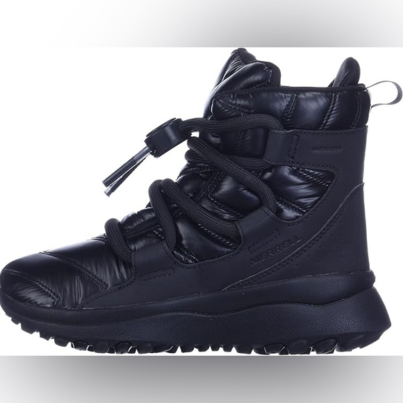 Merrell Cloud Puff Quick Lace Polar Waterproof Weightless Boots - Black sz 8.5US - Picture 4 of 13